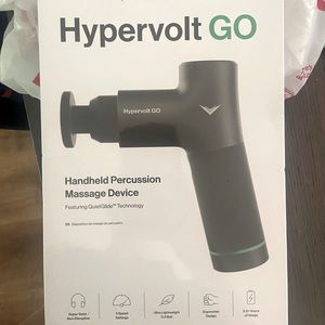 Hypervolt Go. Brand new. Never opened. Still in box and plastic.